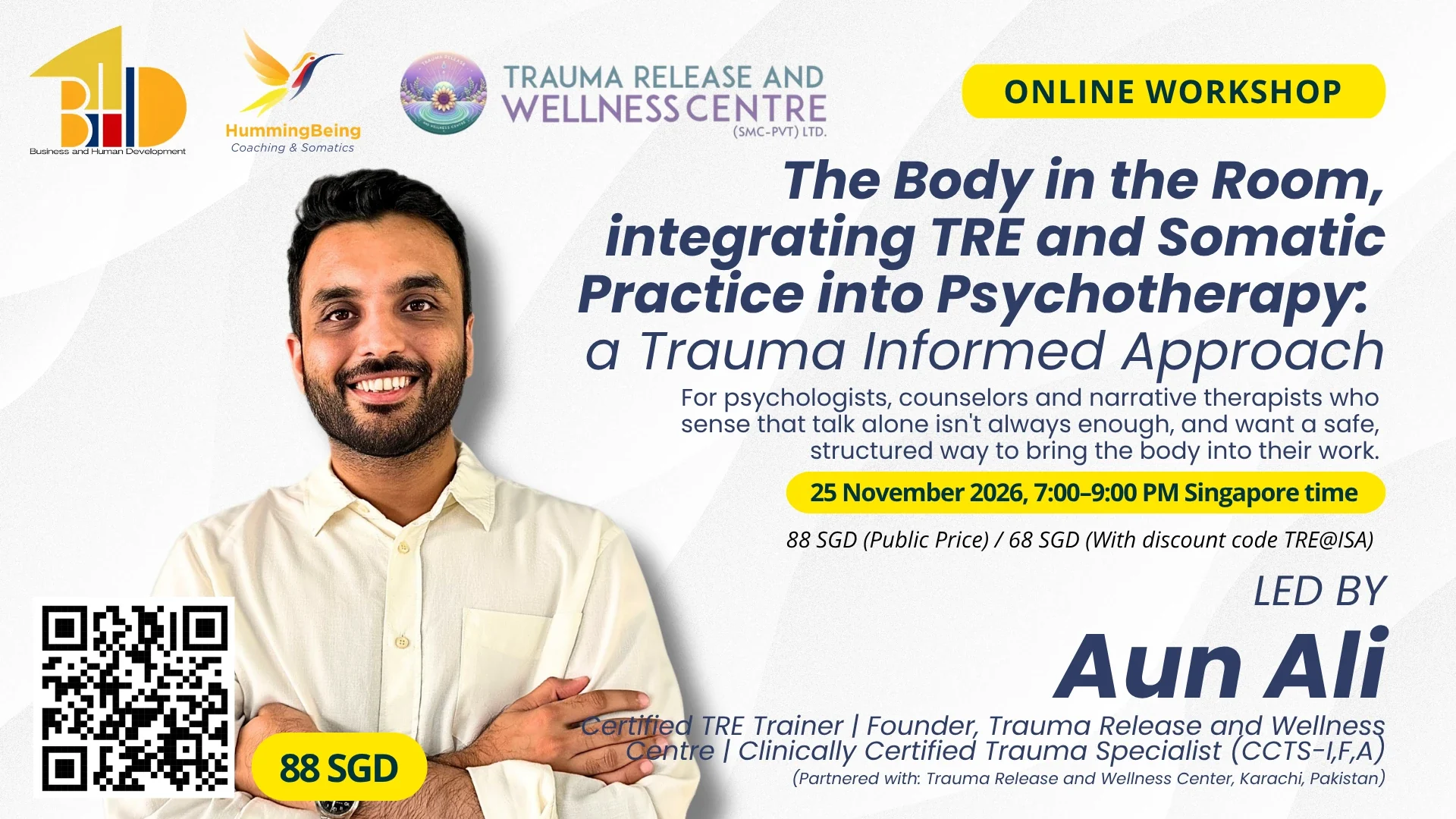 The Body in the Room — online workshop with Aun Ali, 25 November 2026