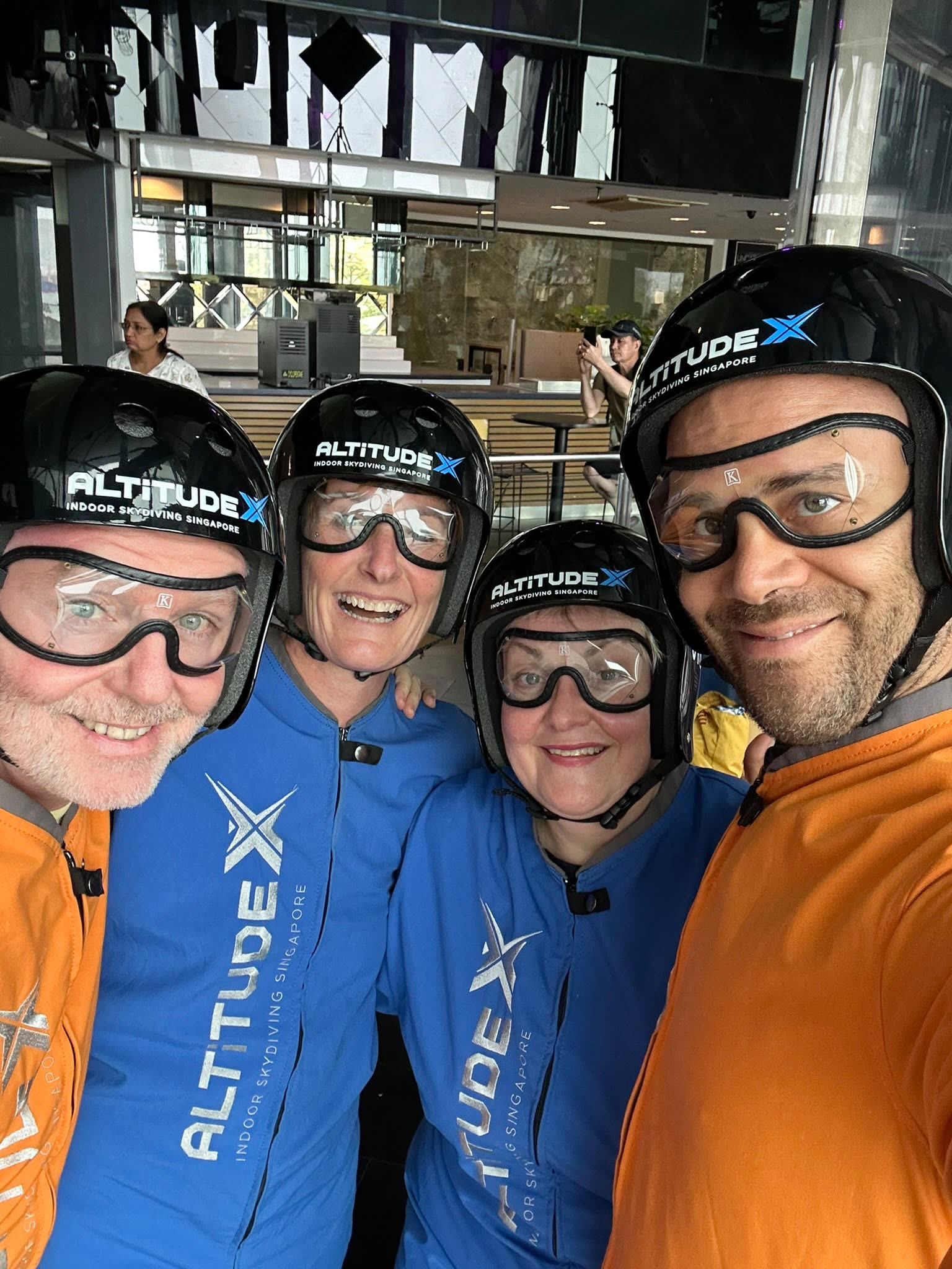 Indoor Skydiving in Singapore with TRE® Colleagues